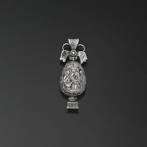 Nativity of the All-Holy Virgin Mary with an Image of the All-Holy Our Lady of the Unfading Flower. Easter Egg photo b