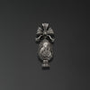 Resurrection. Easter Egg with an Image of Our Lady of Murom photo a