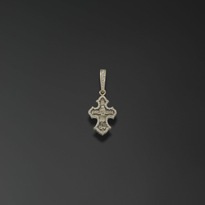 Intercession cross with lily-petal arms