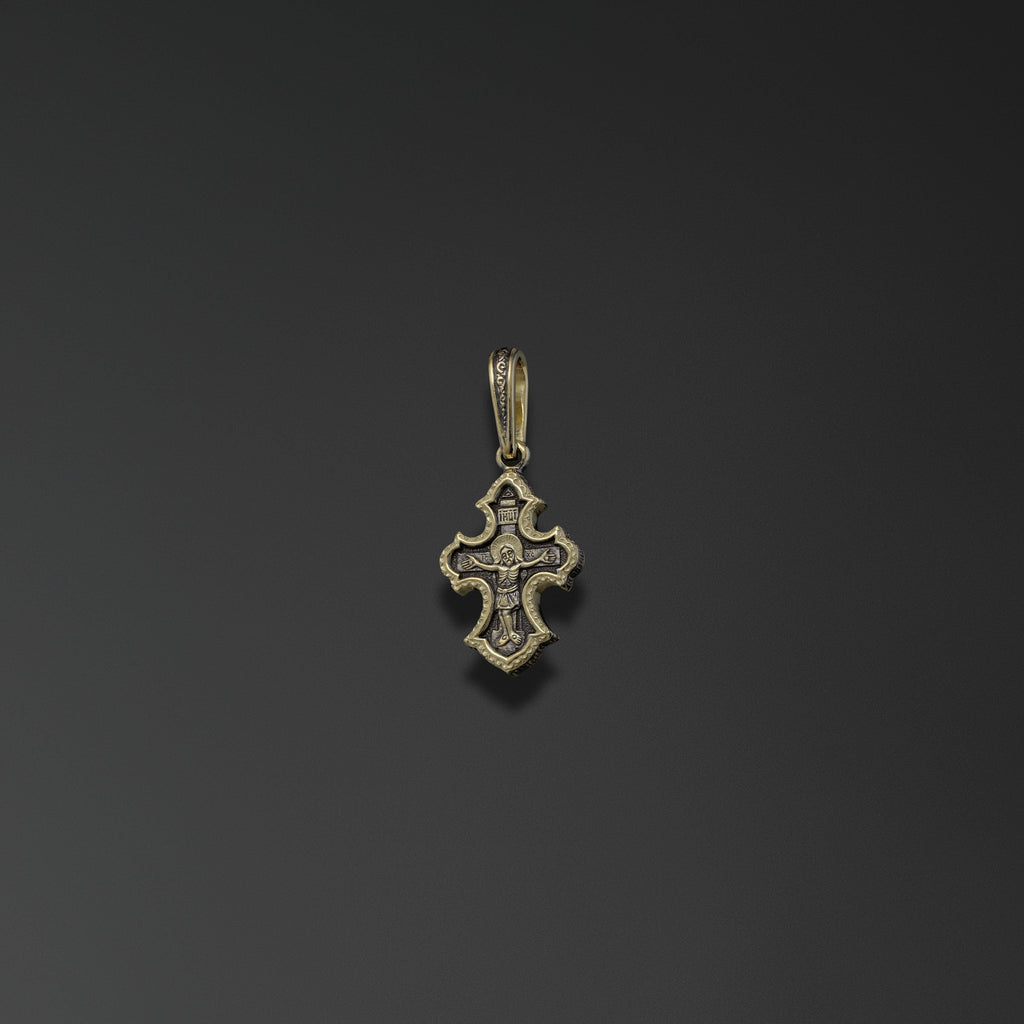 Intercession cross with lily-petal arms