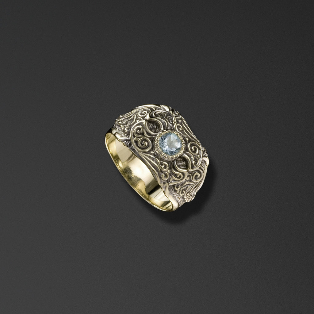 Protective signet ring bearing the words ‘Save and Protect’ photo a
