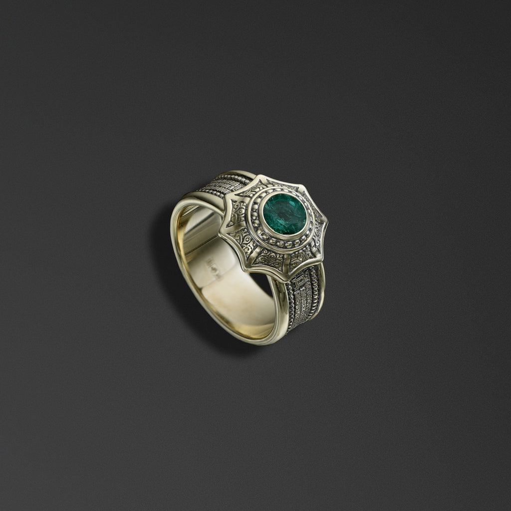 Protective Signet Ring bearing the words of the Hail Mary photo a