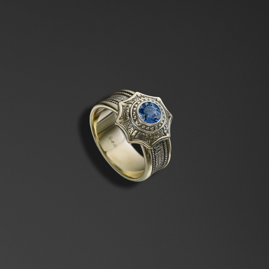 Protective Signet Ring bearing the words of the Hail Mary photo a