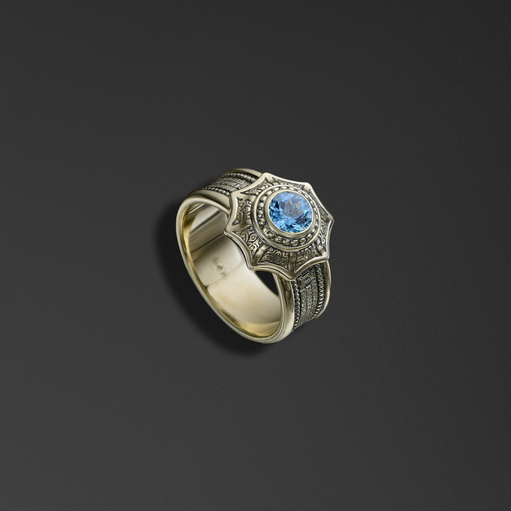 Protective Signet Ring bearing the words of the Hail Mary photo a