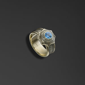 Protective Signet Ring bearing the words of the Hail Mary photo a