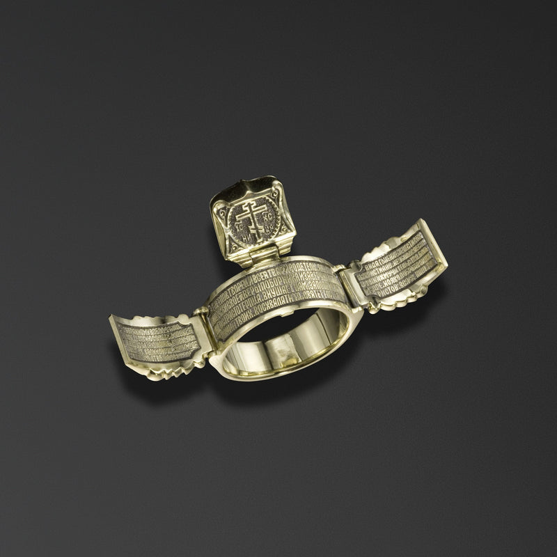 Foldable signet ring of the Miracle of Saint George and the Dragon  photo b