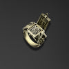 Folding signet ring in the shape of the Gospels/ image of Saint John the Warrior/ image of Saint Nicholas the Miracle Worker/ image of Archangel Michael/image Saint George the Victorious photo b