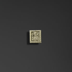 Folding signet ring in the shape of the Gospels/ image of Saint John the Warrior/ image of Saint Nicholas the Miracle Worker/ image of Archangel Michael/image Saint George the Victorious photo f