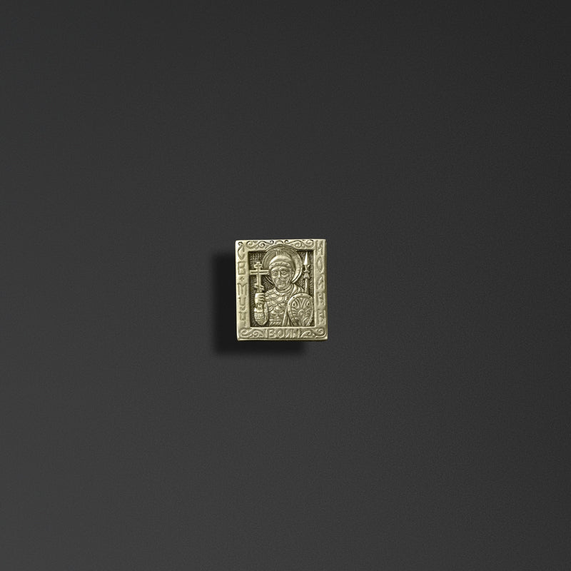 Folding signet ring in the shape of the Gospels/ image of Saint John the Warrior/ image of Saint Nicholas the Miracle Worker/ image of Archangel Michael/image Saint George the Victorious photo f