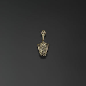Saint Nicholas the Miracle Worker Icon Pendant photo a