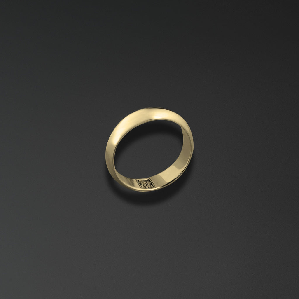 Wedding ring engraved with an image of Our Lady of Kazan photo a