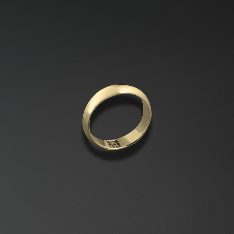 Wedding ring engraved with an image of Our Lady of Kazan photo a