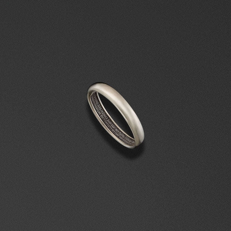 Ring bearing the words of the Hail Mary photo a