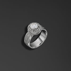 Protective signet ring bearing the words of the ‘Save and Protect’ prayer photo a