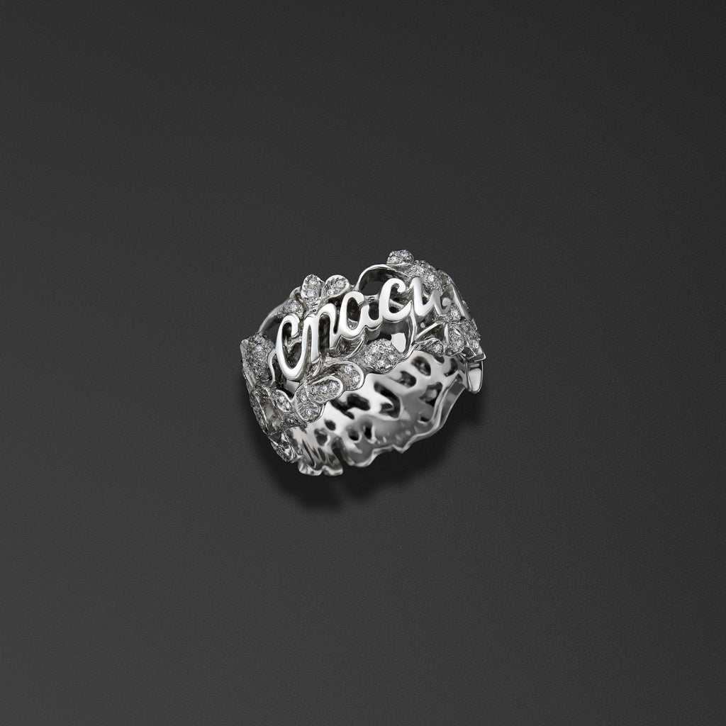 Protective ring with the words ‘Save and Protect’ photo a