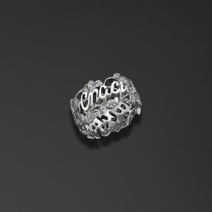 Protective ring with the words ‘Save and Protect’ photo a