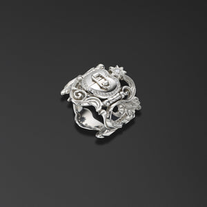Folding Christmas signet ring  photo a